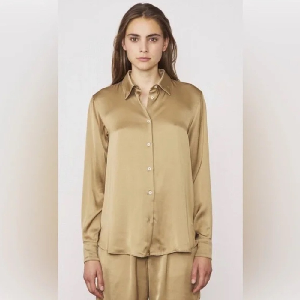 Officine générale Paris gold button down top